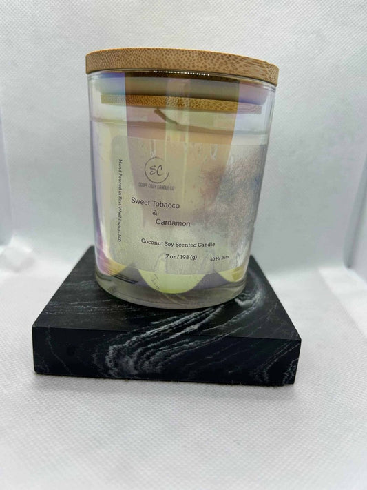 Sweet Tobacco & Cardamom 7oz - Scope Cozy Candle & Co